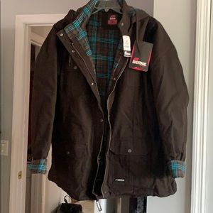 Plus size coat. Berne brown winter coat